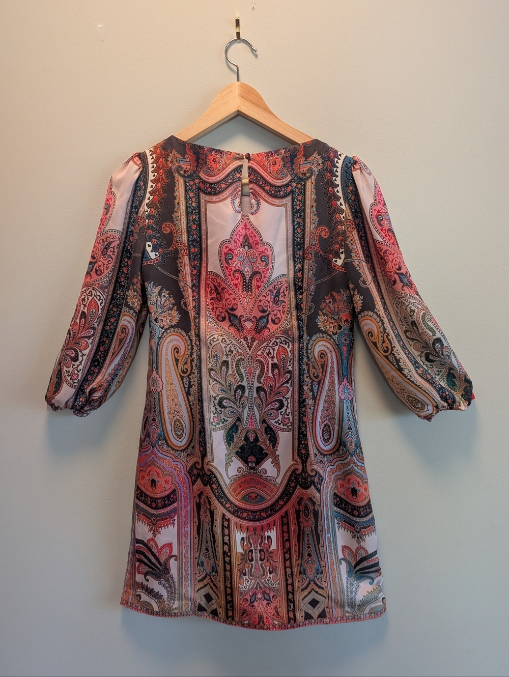 Ever New Melbourne Paisley Print Shift Dress Size 2 (AU 6) Boho Chic - Picture 4 of 4